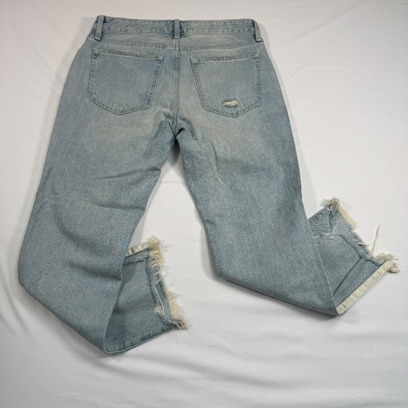 Abercrombie & Fitch Ames Slim Boyfriend Jeans Womens Sz 27/4 Light Blue Low Rise - Picture 2 of 6
